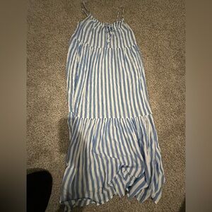Old Navy Blue and White Striped Dress